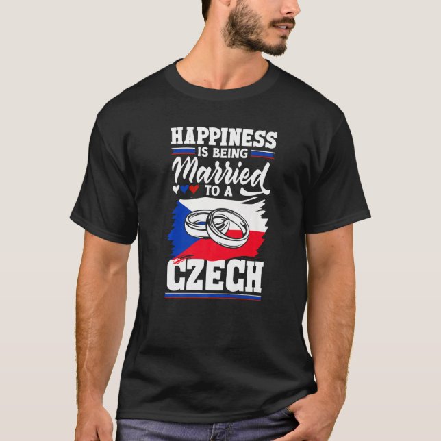 T-shirt République Tchèque : Le Bonheur Du Drapeau Est Mar (Devant)