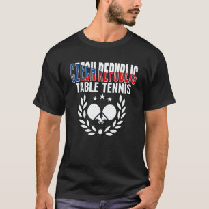 T-shirt République tchèque Tennis de Table   Supp Ping Pon