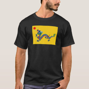 T-shirt République vintage de Chine Dynastie Qing Drapeau