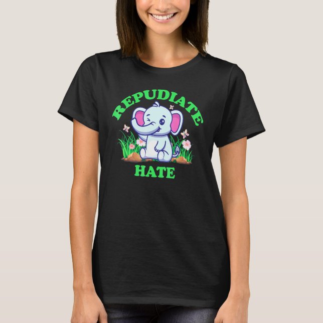 T-shirt Réputer la haine (Devant)