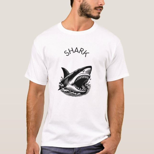 T-shirt requin (Devant)