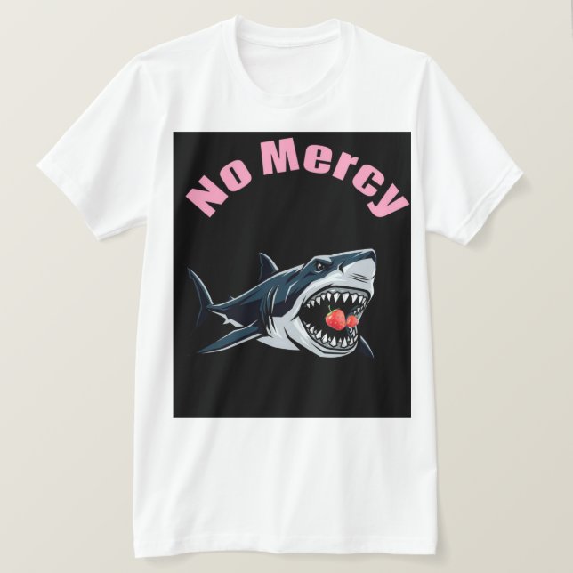 T-shirt Requin à Fraise Sans Pitié (Design devant)