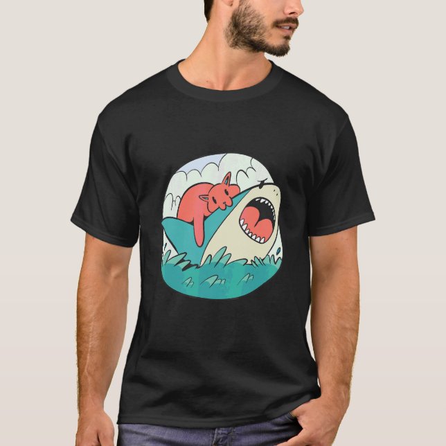 T-shirt Requin à mâcher (Devant)