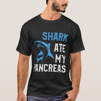 T-shirt Requin A Mangé Le Pancréas Drôle T1d Diabétique De