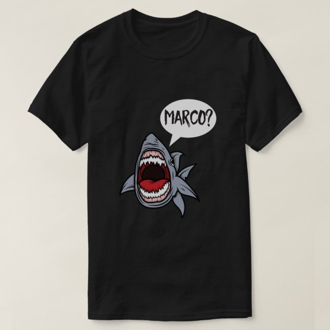 T-shirt Requin affamé Jouer Marco Polo Essentiel (Design devant)