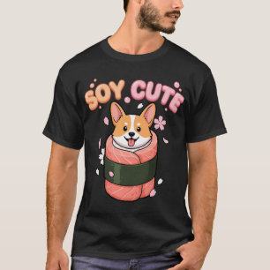 T-shirt Requin affamé Kawaii Pieuvre et Poisson