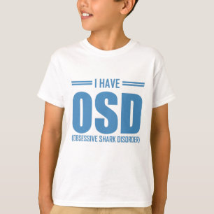 T-shirt Requin Amour J'Ai OSD Obsessionnel Requin Trouble