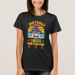 T-shirt Requin Anniversaire 4 Ans 4Anniversaire Garçon Mat