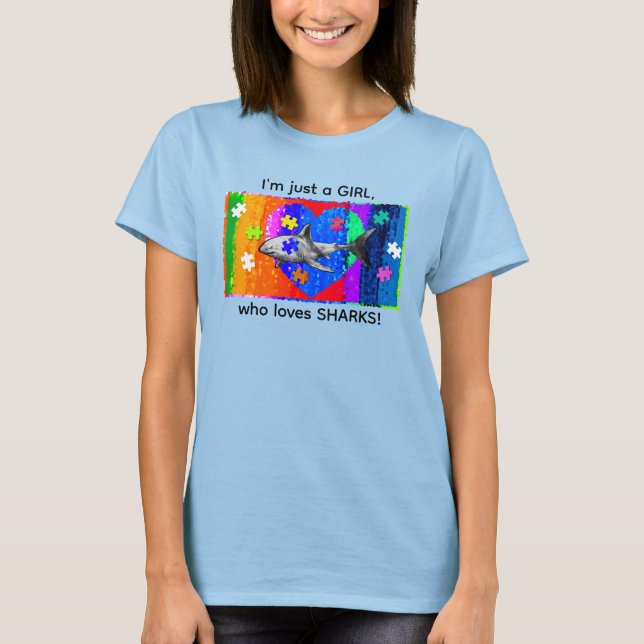T-shirt Requin Autisme (Devant)