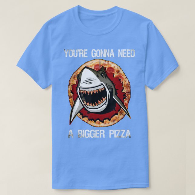 T-shirt Requin Avec Dents De Pizza 29035120 (Design devant)