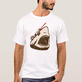 T-shirt Requin avec un Frickin à rayon laser