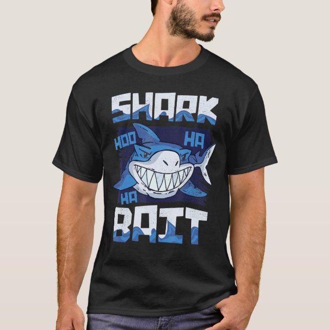 T-shirt Requin Bait Hoo Ha Ha Requin De La Semaine (Devant)