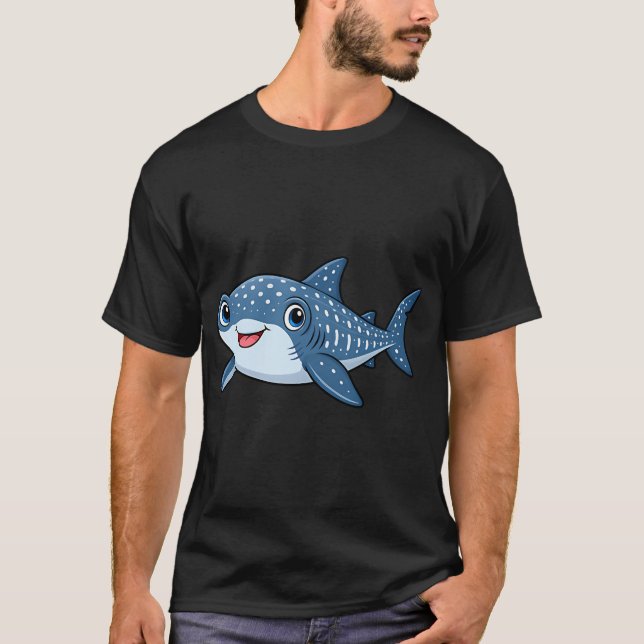 T-shirt Requin Baleine Dessin Animé (Devant)