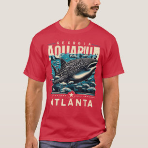 T-shirt Requin Baleine Vie Océanique Atlanta Art de Souven