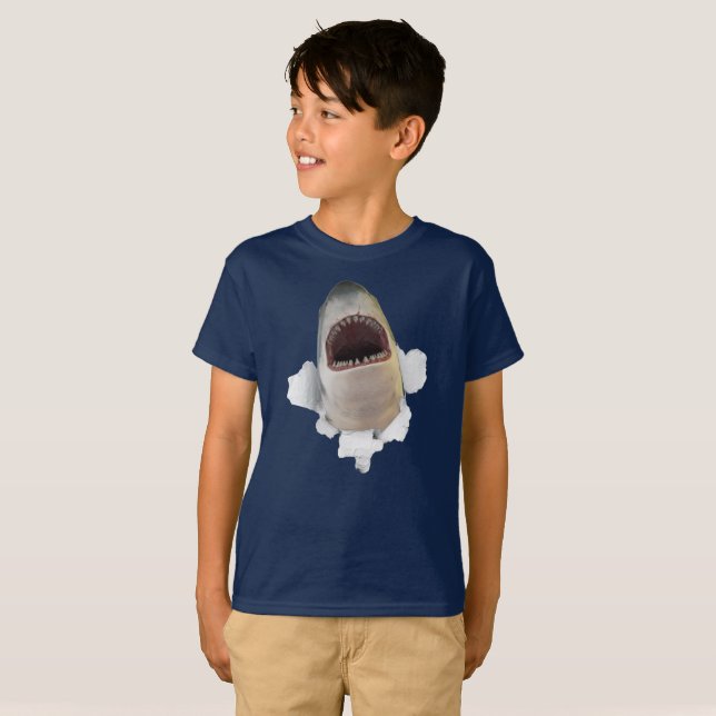 T-shirt Requin blanc (Devant entier)