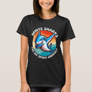 T-shirt Requin Blanc Srit Animal