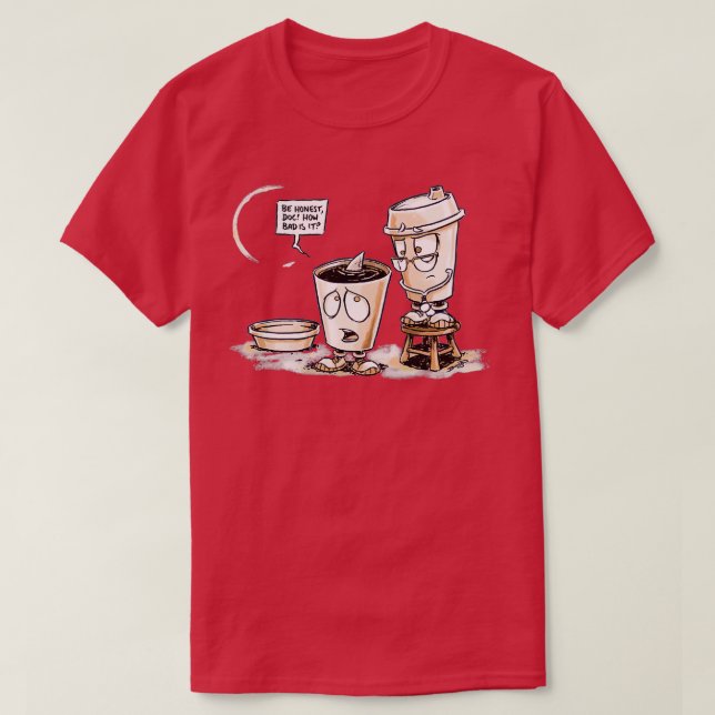 T-shirt Requin café (Design devant)