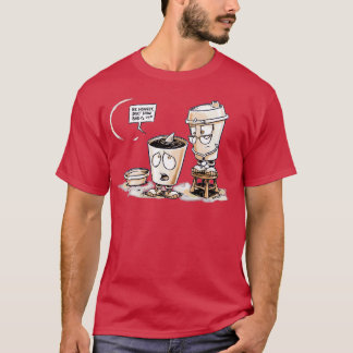 T-shirt Requin café