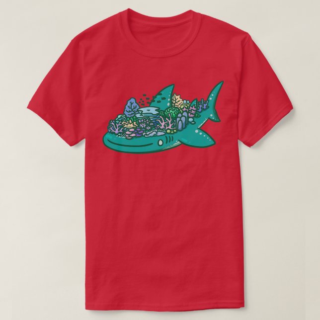 T-shirt Requin corail (Design devant)