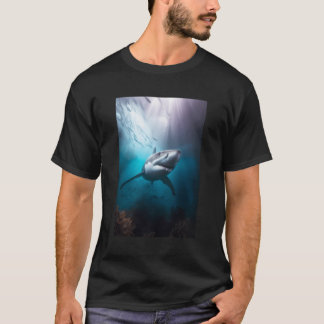 T-shirt Requin dangereux sous l'eau