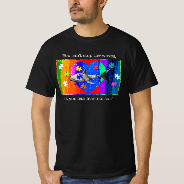 T-shirt Requin d'autisme MEC (Devant)