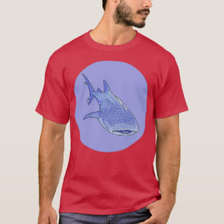 T-shirt Requin de baleine Pastel