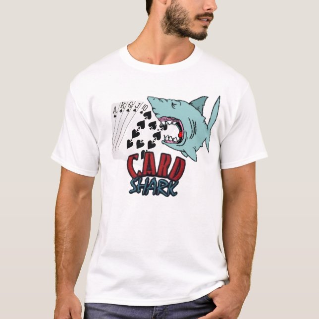 T-shirt Requin de carte (Devant)