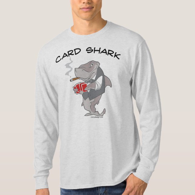 T-shirt Requin de carte (Devant)