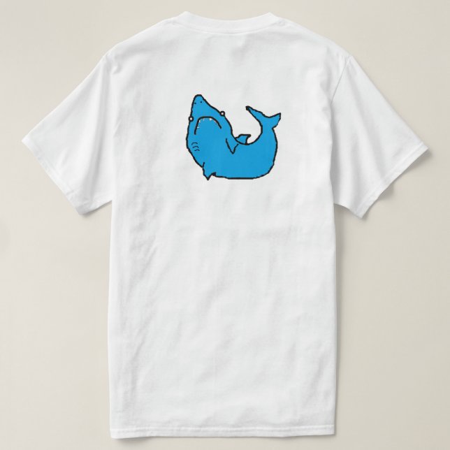 T-shirt requin de choopid (Design dos)