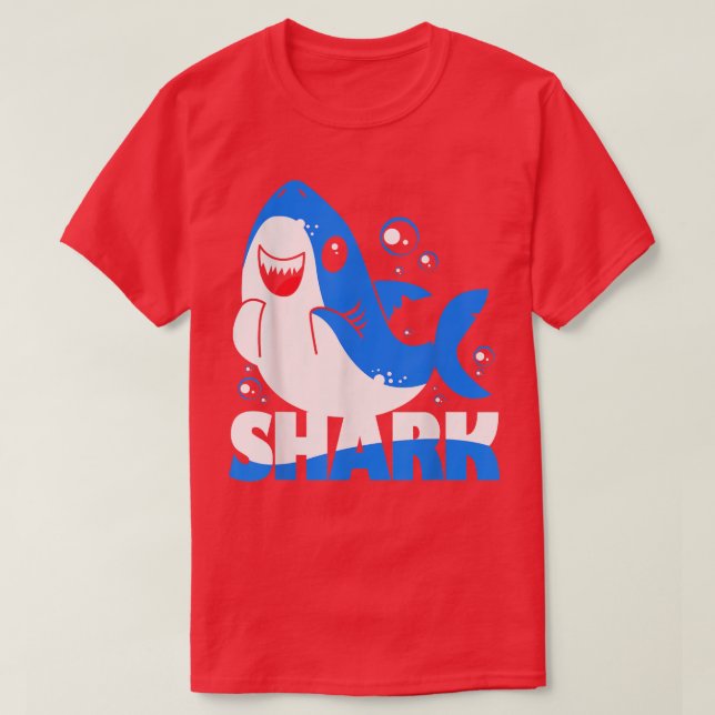 T-shirt Requin de Kawaii (Design devant)