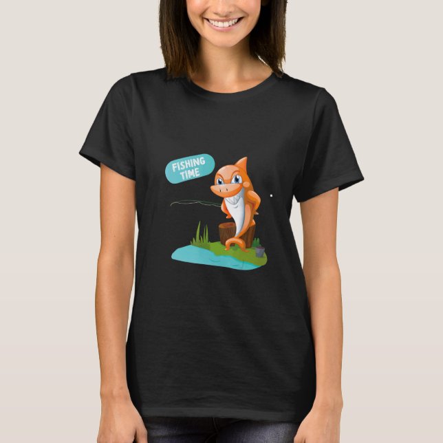 T-shirt Requin de l'heure de pêche (Devant)