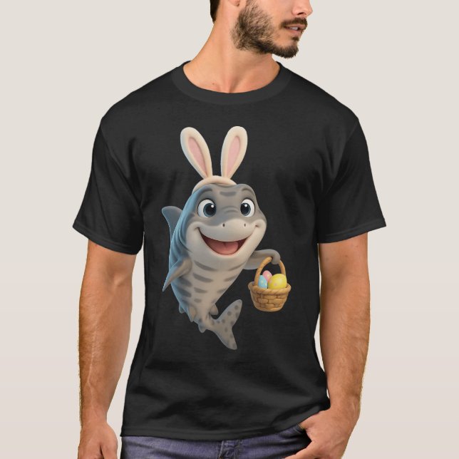 T-shirt Requin de Pâques en Pyjama (Devant)