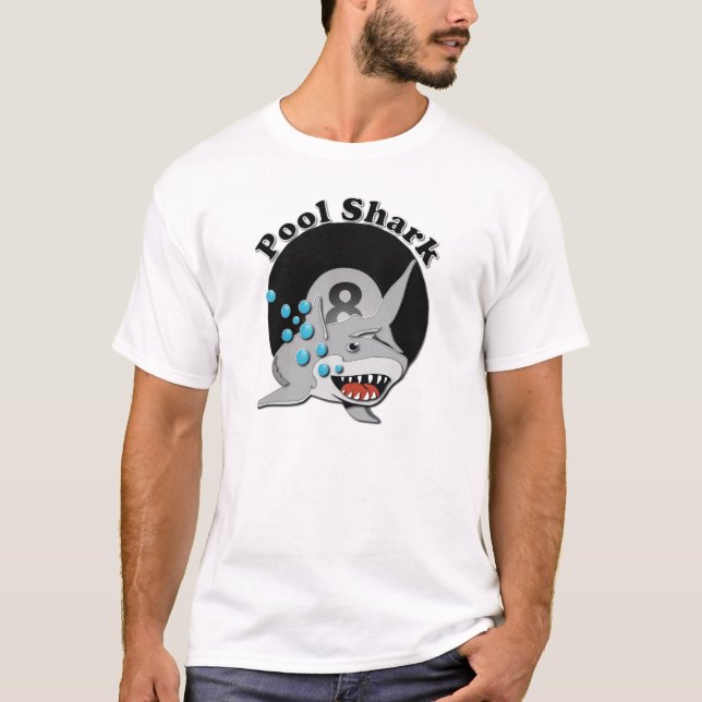 T-shirt Requin de piscine de huit boules (Devant)