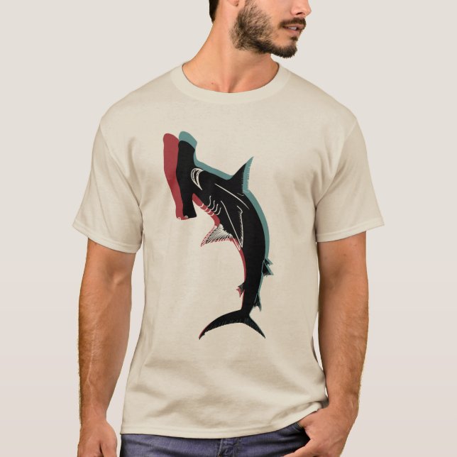 T-shirt requin de poisson-marteau (Devant)