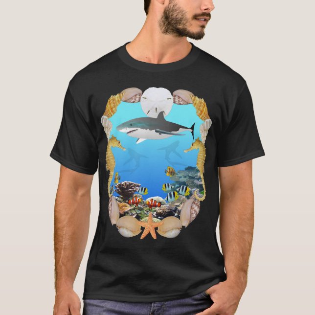 T-shirt Requin de récif (Devant)