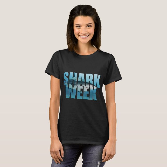T-shirt requin de semaine de requin (Devant entier)