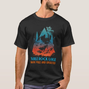 T-shirt Requin de Table Rock Lake Libre et non salé Funny 