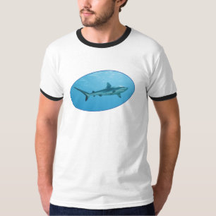 T-shirt Requin des récifs gris, île de Yap - Conception ph