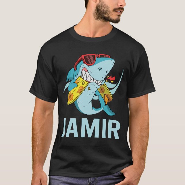 T-shirt Requin drôle - Jamir Nom (Devant)