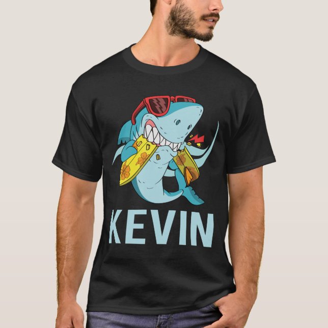 T-shirt Requin drôle - Kevin Nom (Devant)