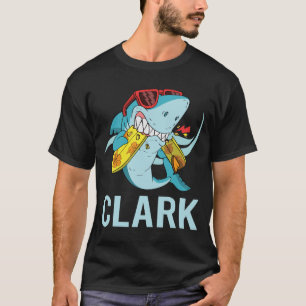 T-shirt Requin Drôle - Nom Clark