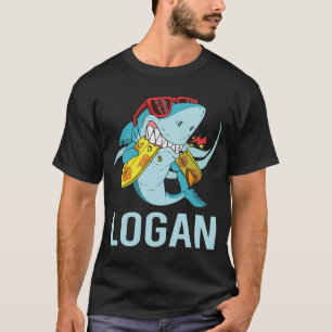 T-shirt Requin drôle - Nom du journal