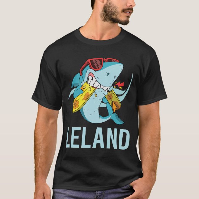 T-shirt Requin drôle - Nom du pays (Devant)