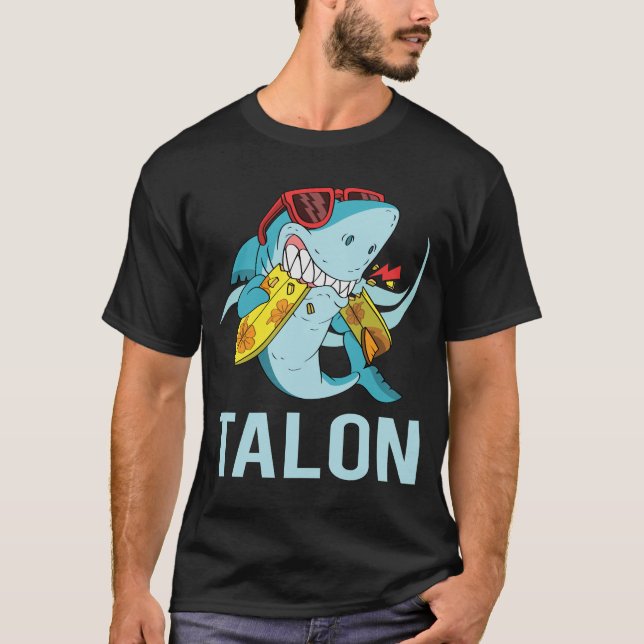 T-shirt Requin drôle - Nom du talon (Devant)