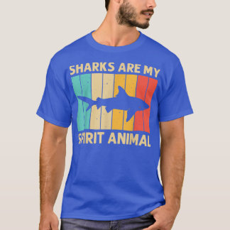 T-shirt Requin Drôle Pour Hommes Femmes Tigre À Tête De Ma