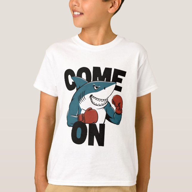 T-shirt Requin en boxe (Devant)