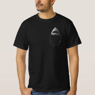 T-shirt Requin en poche