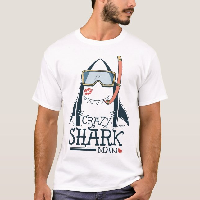 T-shirt requin fou (Devant)