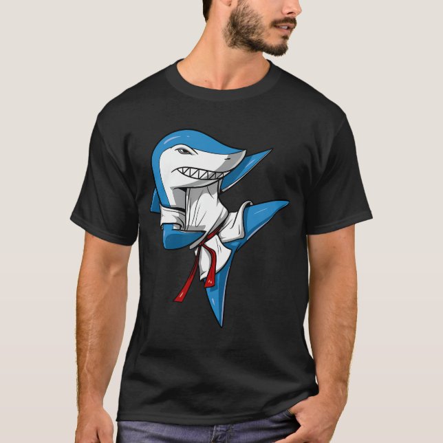 T-shirt Requin Karaté Ninja (Devant)