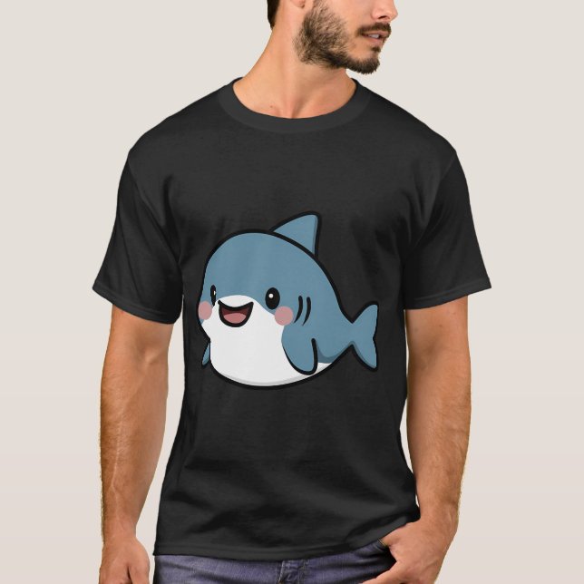 T-shirt Requin Kawaii (Devant)